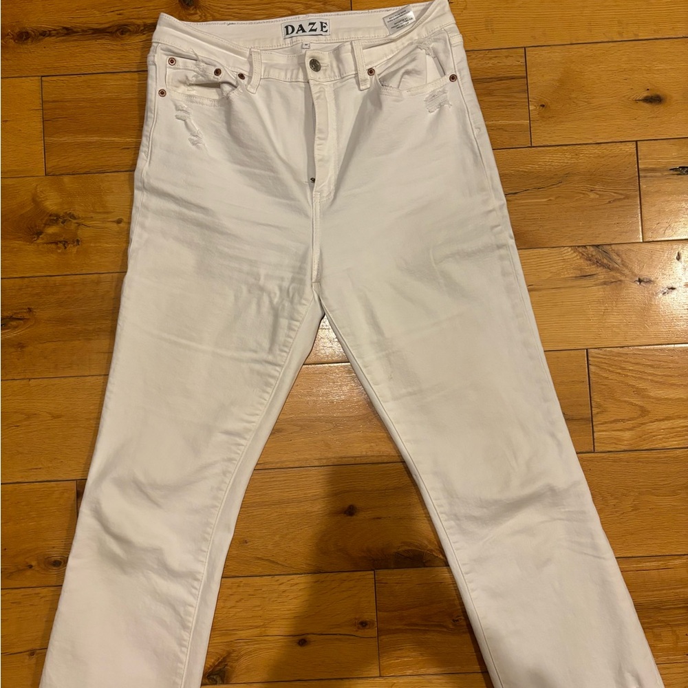 Daze White Jeans